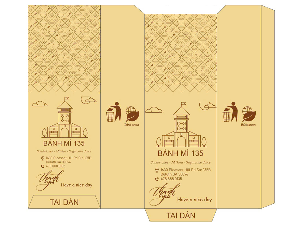 Bao bì bánh mì 135