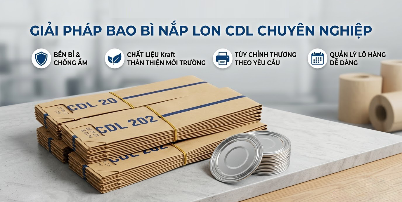 Bao bì đựng nắp lon chất lượng thân thiện môi trường
