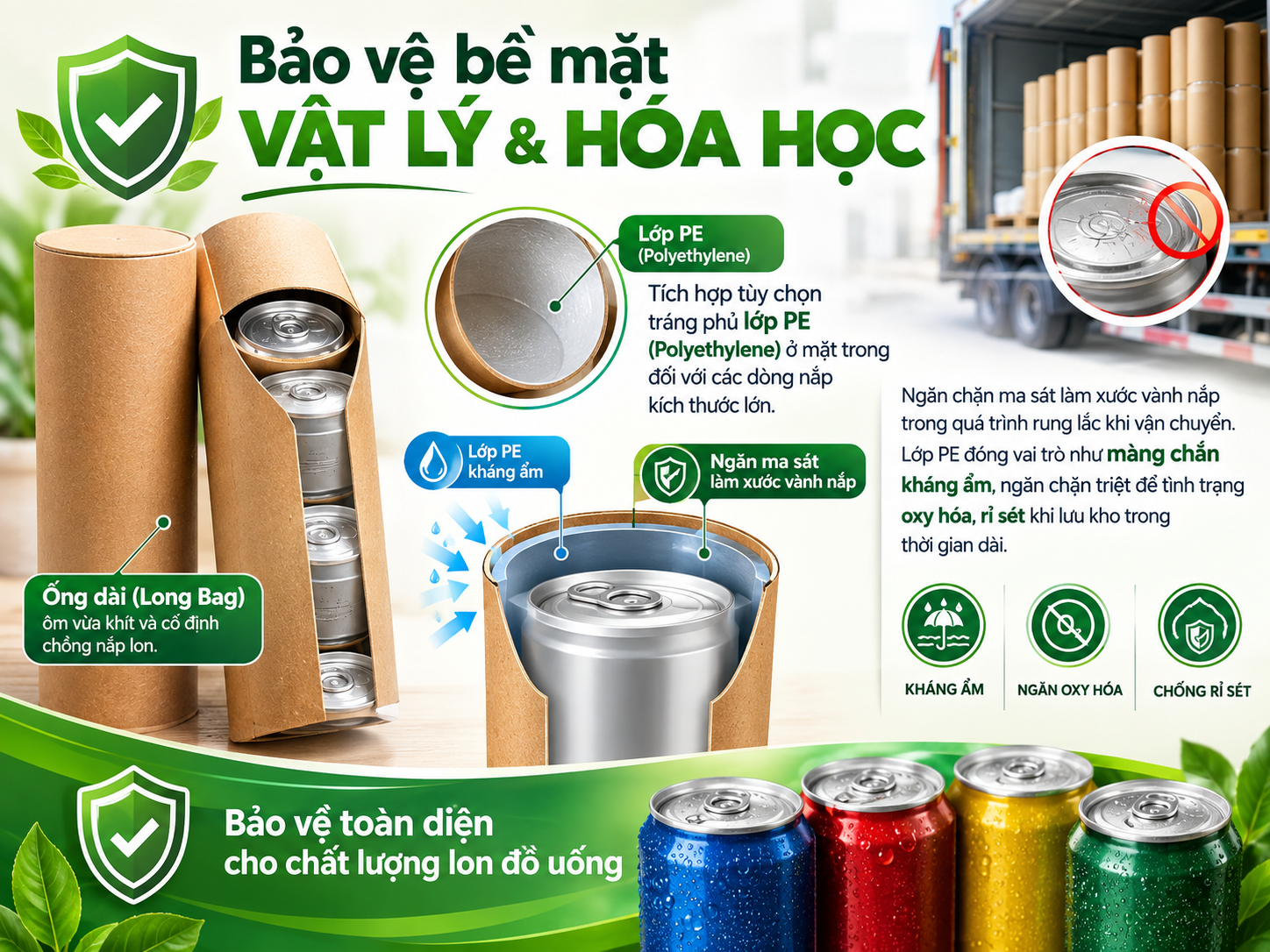 Bảo vệ bề mặt vật lý & Hóa học