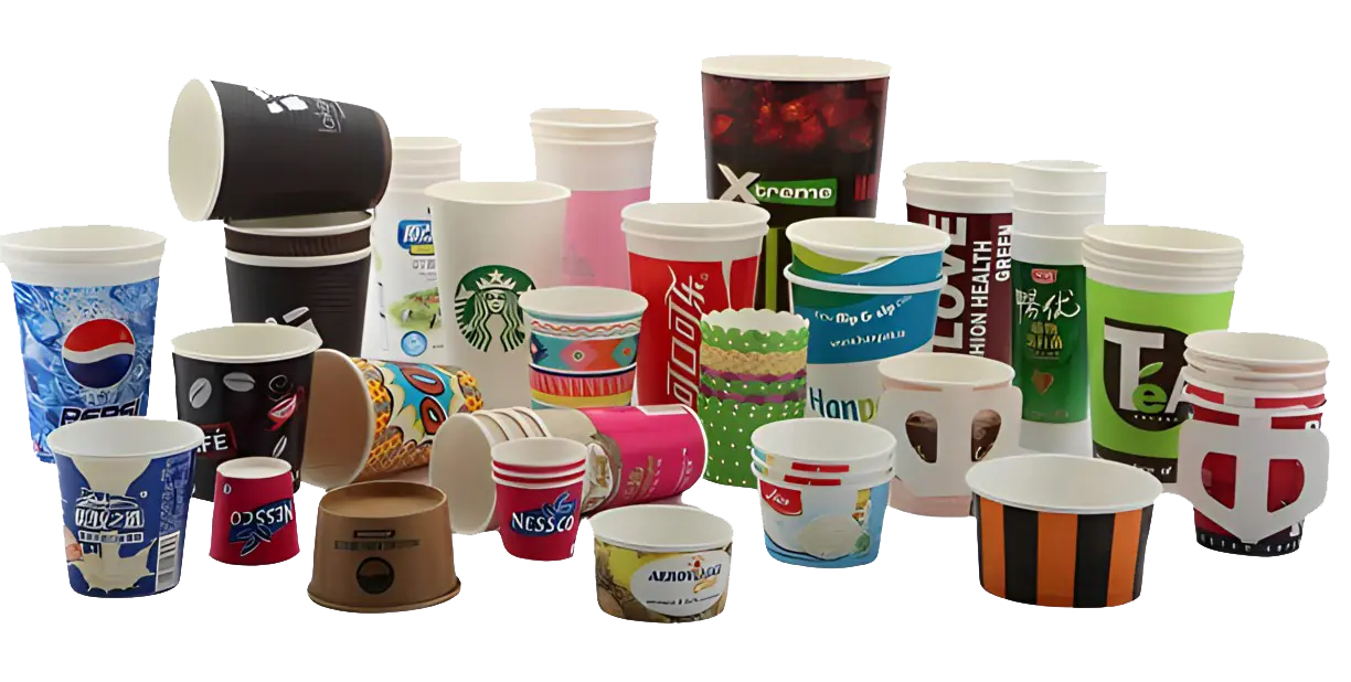 Các mẫu ly giấy dùng một lần