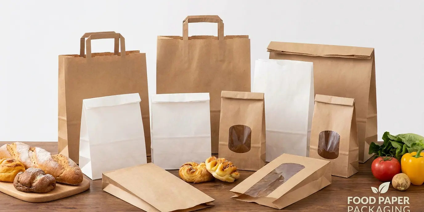 custom wholesale paper food bags