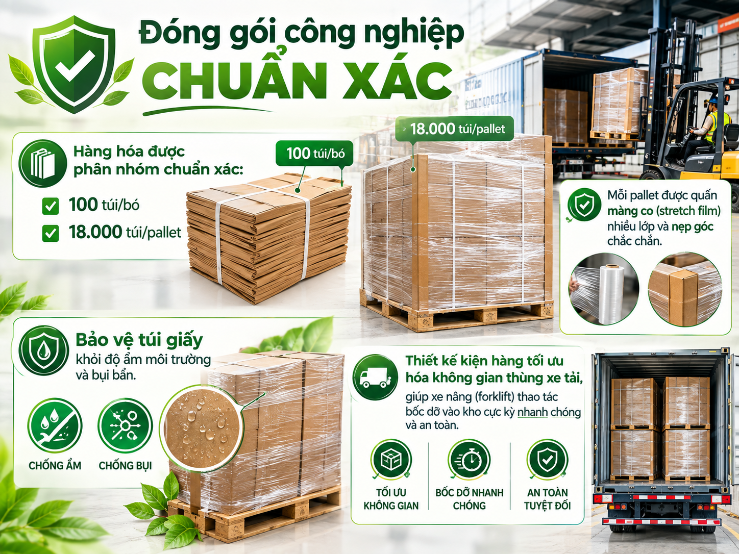 Đóng gói công nghiệp chuẩn xác