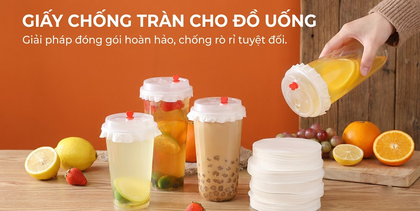 Giấy chồng tràn cho đồ uống