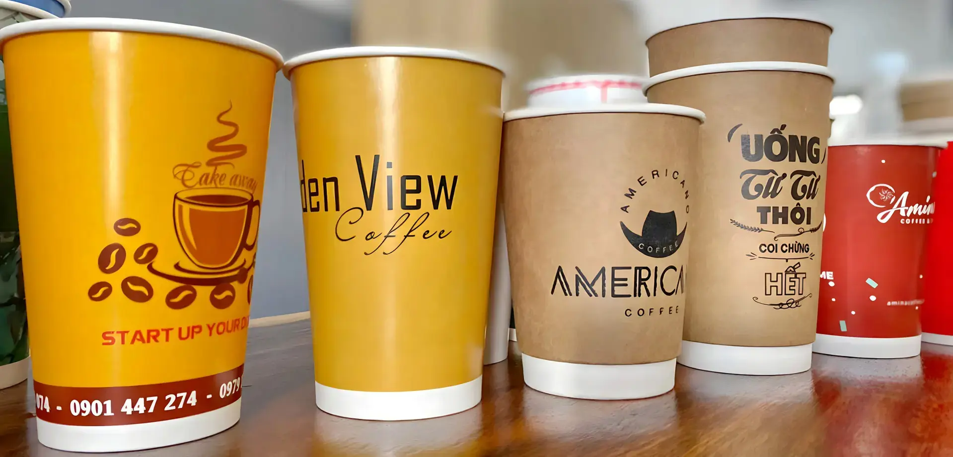 Mẫu ly giấy cà phê