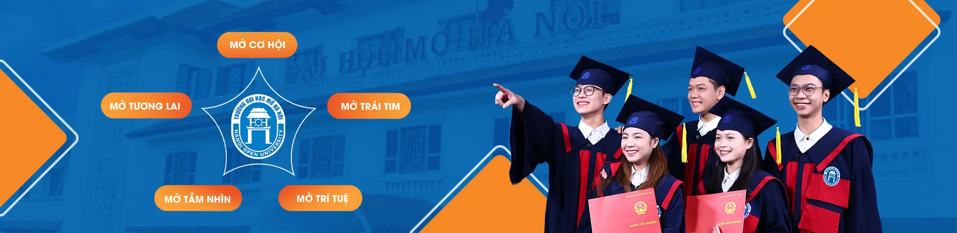 Mở cơ hội - mở tương lại - mở tầm nhìn - mở trí tuệ - mở trái tim