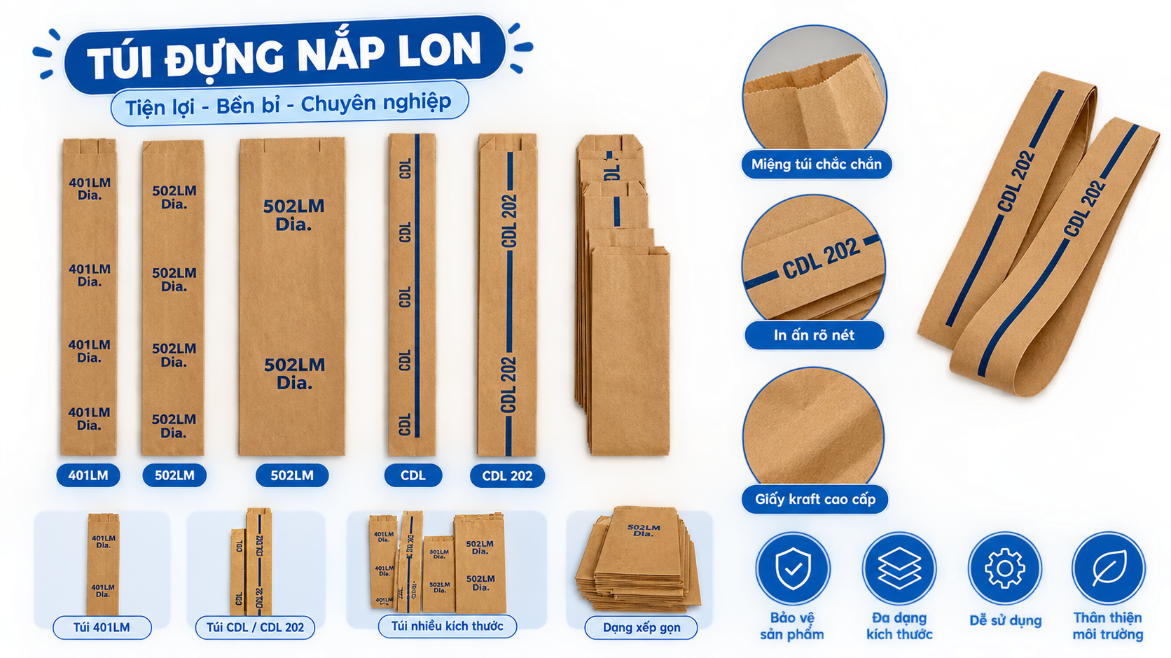 Túi đựng nắp long HD