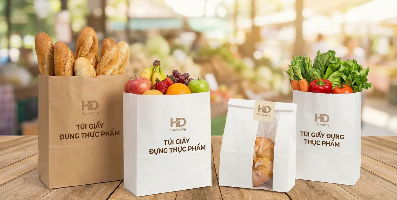 Túi giấy dựng thực phẩm HD Packging chất lượng Việt Nam