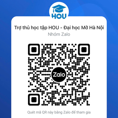 Zalo Trợ thủ học tập HOU